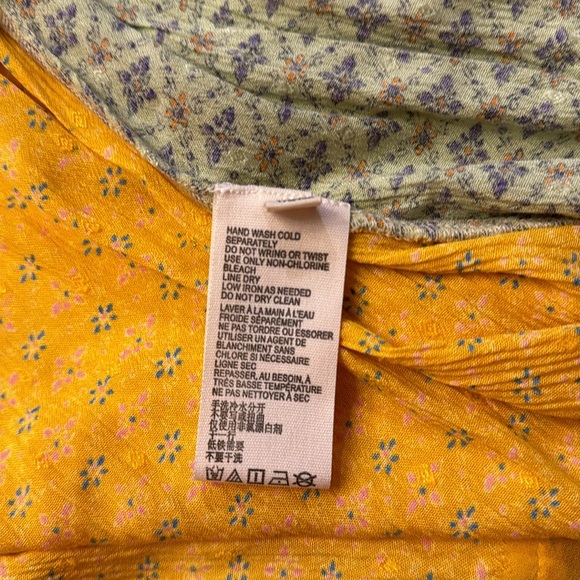 Free People Across The Sea Tunic Top Citrus yellow size medium - Picture 14 of 16